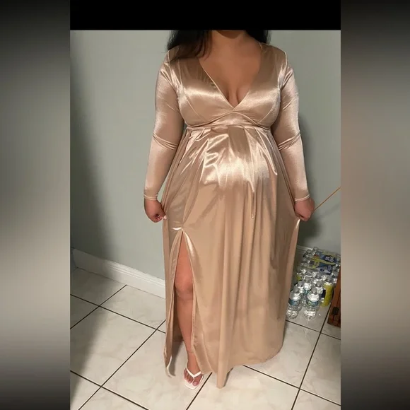 slim fit dress slacks Goldie Plus Size Maternity Dress (Ready to ship)  DEMILAMARIE